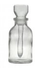 14-218ECO Glazen flesje voor toetswater met glazen pipet economisch.
