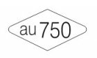 Gehaltestempel voor stempeltang Au750